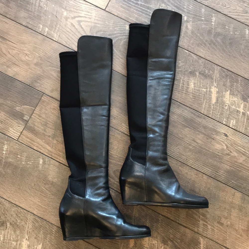 Stuart Weitzman 5050 Wedge Boots - Picture 3 of 8